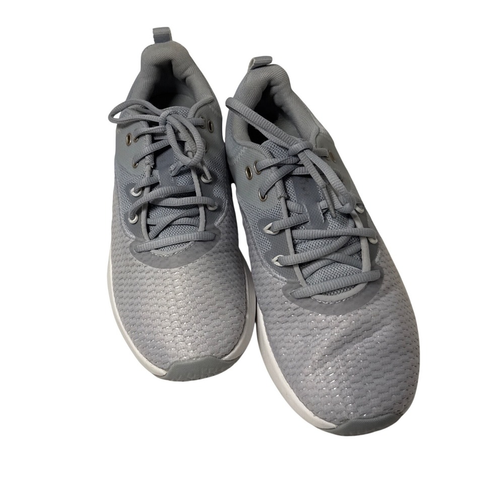 Under Armour Charged Aurora Womens 9.5 Gray Gym Training Sporty Sneakers Shoes